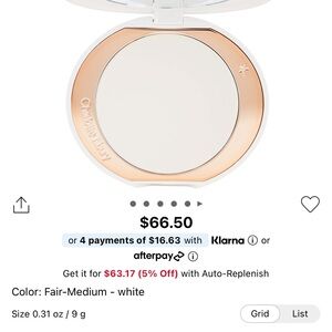 Charlotte Tilbury Setting Powder - Fair-Medium White